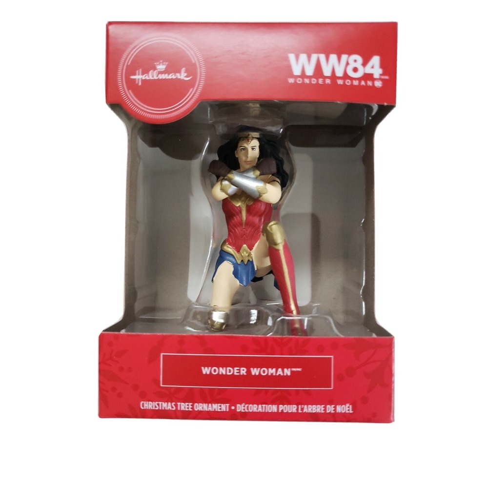 Hallmark 2020 WW84 Kneeling‎ Wonder Woman Red Box Ornament